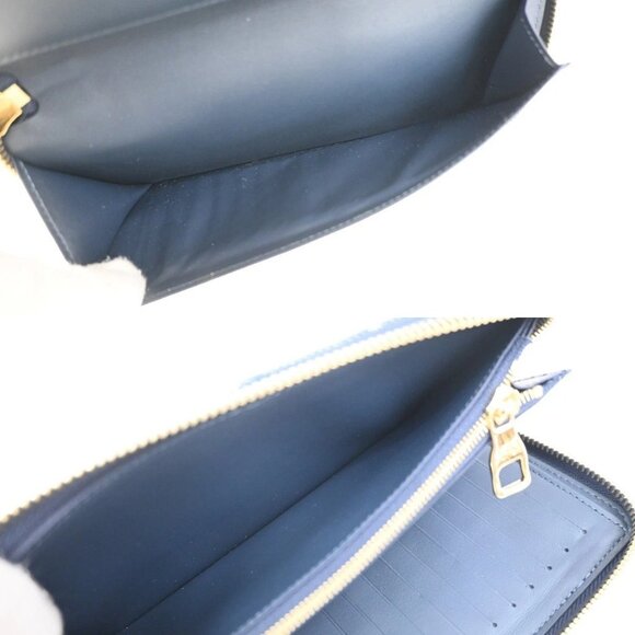 LOUIS VUITTON NIGO Zippy Wallet Vertical Monogram Denim Blue - Picture 10 of 11